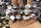 CSB2167 15.5 inches 16*16mm - 18*20mm baroque mixed shell pearl beads