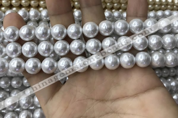 CSB2184 15.5 inches 6mm ball shell pearl beads wholesale