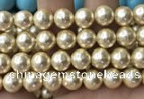 CSB2189 15.5 inches 20mm ball shell pearl beads wholesale