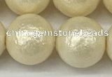 CSB2216 15.5 inches 16mm round wrinkled shell pearl beads wholesale