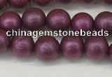 CSB2251 15.5 inches 6mm round wrinkled shell pearl beads wholesale