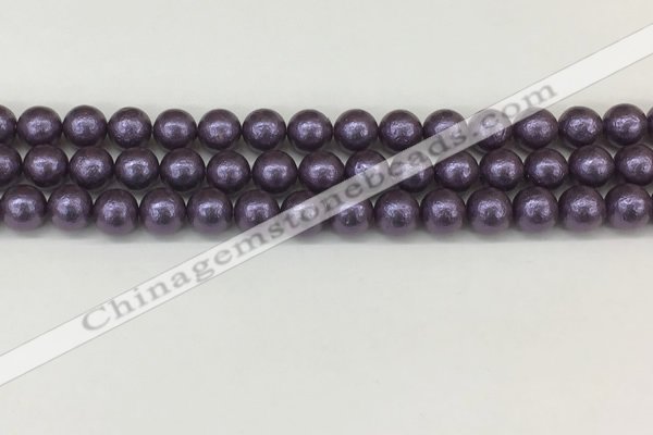 CSB2271 15.5 inches 6mm round wrinkled shell pearl beads wholesale