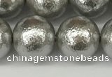 CSB2306 15.5 inches 16mm round wrinkled shell pearl beads wholesale