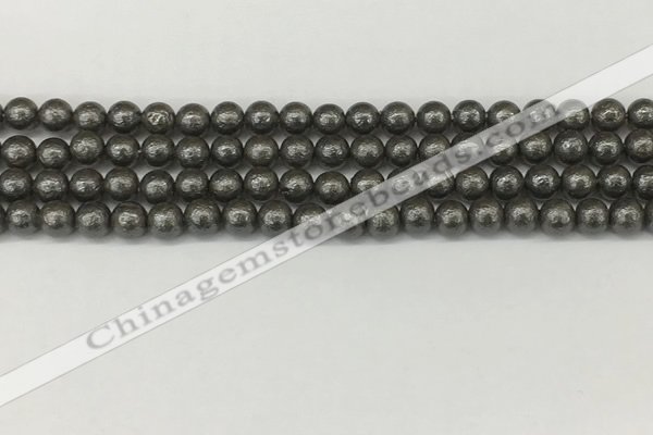 CSB2320 15.5 inches 4mm round wrinkled shell pearl beads wholesale