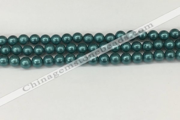 CSB2331 15.5 inches 6mm round wrinkled shell pearl beads wholesale