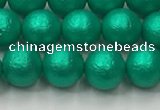 CSB2561 15.5 inches 6mm round matte wrinkled shell pearl beads