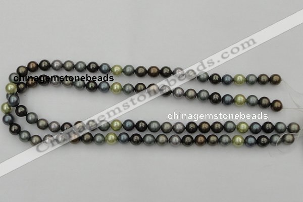 CSB316 15.5 inches 8mm round mixed color shell pearl beads