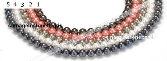 CSB39 16 inches 12mm round shell pearl beads Wholesale