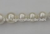 CSB400 15.5 inches 8mm - 16mm round shell pearl beads