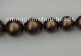 CSB402 15.5 inches 8mm - 16mm round shell pearl beads