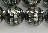 CSB4043 15.5 inches 16mm ball abalone shell beads wholesale