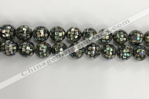 CSB4043 15.5 inches 16mm ball abalone shell beads wholesale