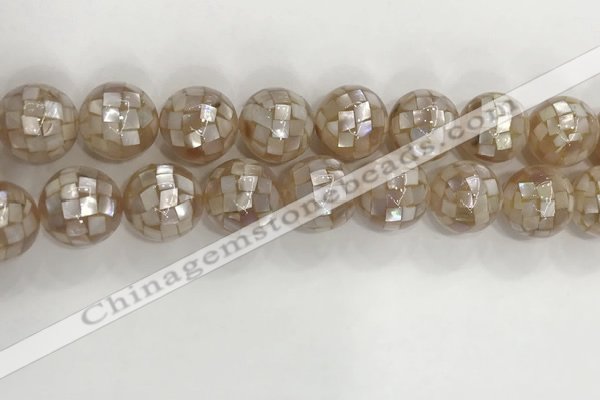 CSB4050 15.5 inches 18mm ball abalone shell beads wholesale