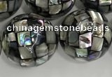 CSB4051 15.5 inches 18mm ball abalone shell beads wholesale