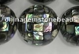 CSB4061 15.5 inches 20mm ball abalone shell beads wholesale