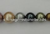 CSB409 15.5 inches 8mm - 16mm round mixed color shell pearl beads