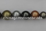 CSB410 15.5 inches 8mm - 16mm round mixed color shell pearl beads