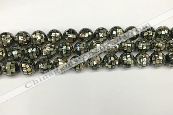 CSB4100 15.5 inches 10mm ball abalone shell beads wholesale