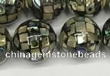CSB4101 15.5 inches 12mm ball abalone shell beads wholesale