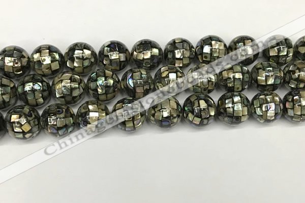 CSB4102 15.5 inches 14mm ball abalone shell beads wholesale