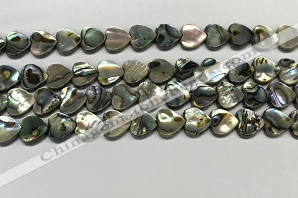 CSB4112 15.5 inches 10mm heart abalone shell beads wholesale