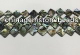 CSB4119 15.5 inches 10*10mm diamond abalone shell beads wholesale