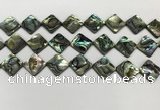 CSB4121 15.5 inches 14*14mm diamond abalone shell beads wholesale