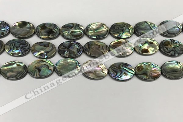 CSB4129 15.5 inches 13*18mm oval abalone shell beads wholesale