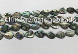 CSB4137 15.5 inches 12*16mm flat teardrop abalone shell beads