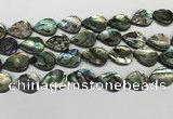 CSB4139 15.5 inches 15*20mm flat teardrop abalone shell beads