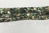 CSB4143 15.5 inches 8*8mm square abalone shell beads wholesale