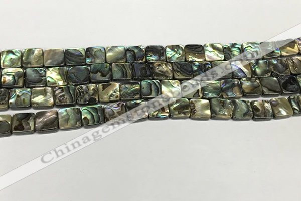 CSB4143 15.5 inches 8*8mm square abalone shell beads wholesale