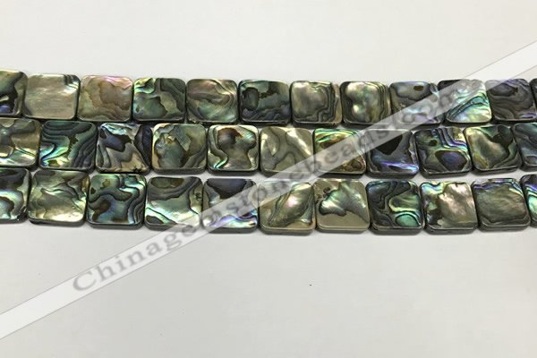 CSB4146 15.5 inches 14*14mm square abalone shell beads wholesale