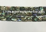 CSB4147 15.5 inches 16*16mm square abalone shell beads wholesale