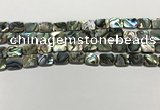 CSB4151 15.5 inches 8*10mm rectangle abalone shell beads wholesale