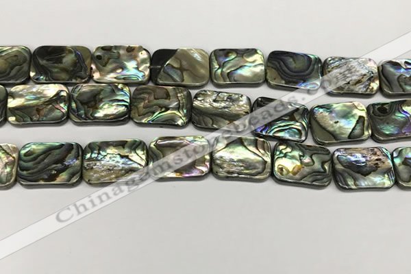 CSB4156 15.5 inches 15*20mm rectangle abalone shell beads wholesale