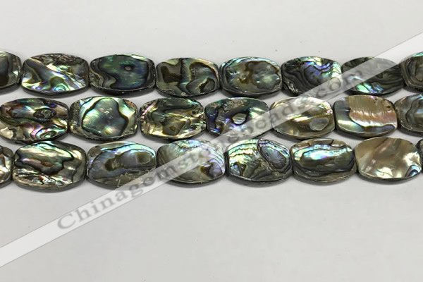 CSB4164 15.5 inches 18*25mm flat drum abalone shell beads wholesale