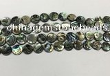 CSB4169 15.5 inches 10mm coin abalone shell beads wholesale