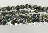 CSB4170 15.5 inches 12*12mm coin abalone shell beads wholesale