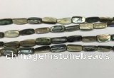 CSB4176 15.5 inches 8*16mm trihedron abalone shell beads wholesale