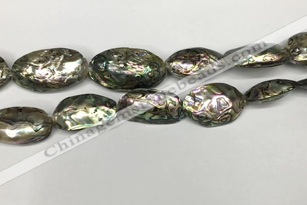 CSB4178 15.5 inches 12*28mm - 15*30mm freeform abalone shell beads