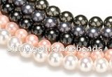 CSB42 16 inches 8mm round shell pearl beads Wholesale