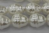 CSB570 15.5 inches 16*19mm whorl teardrop shell pearl beads