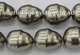 CSB572 15.5 inches 16*19mm whorl teardrop shell pearl beads