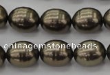 CSB585 15.5 inches 13*16mm whorl oval shell pearl beads