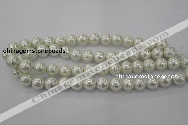 CSB620 15.5 inches 14mm whorl round shell pearl beads