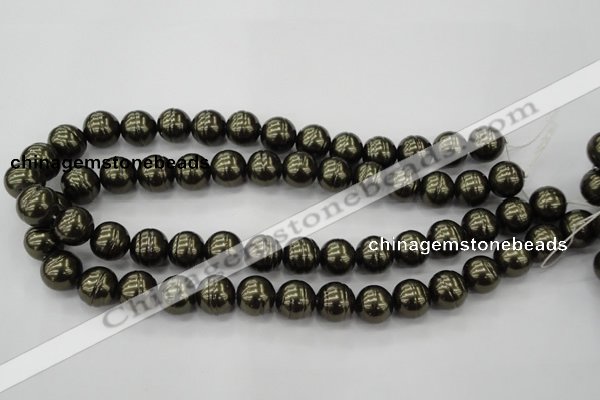 CSB622 15.5 inches 14mm whorl round shell pearl beads