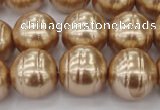 CSB645 15.5 inches 18mm whorl round shell pearl beads