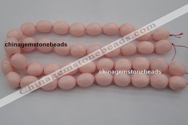 CSB676 15.5 inches 16*19mm oval shell pearl beads