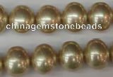 CSB802 15.5 inches 13*15mm oval shell pearl beads wholesale